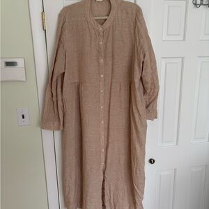 Tuckernuck Pomander Place Lydell flax linen dress XXXL